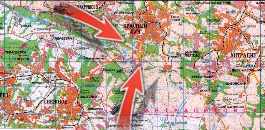 Антрацит карта луганской области