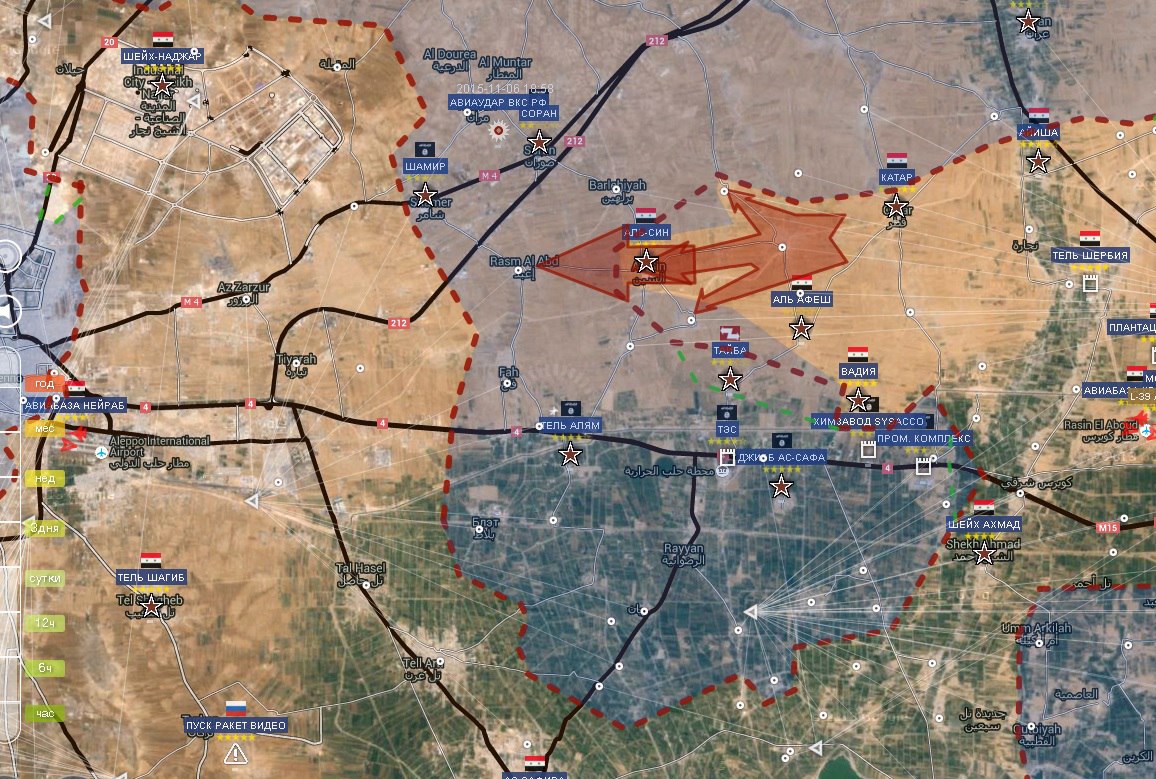 Оперативная карта боевых действий в сирии