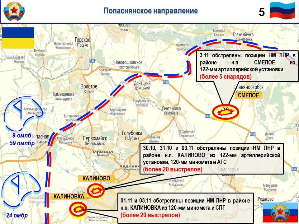 Карта попаснянского района