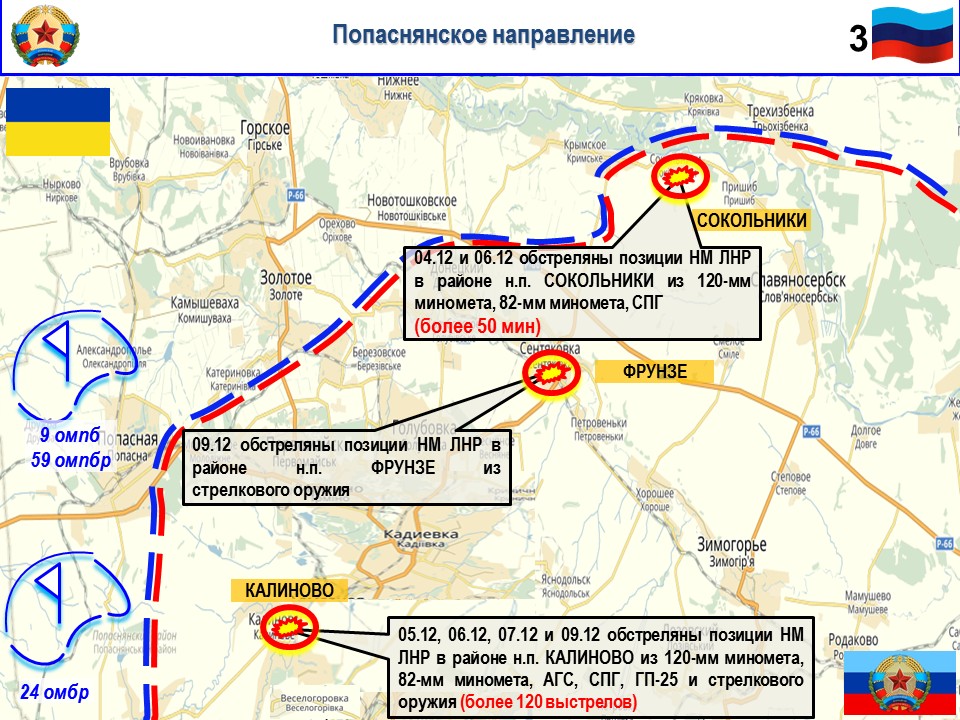 Карта попаснянского района