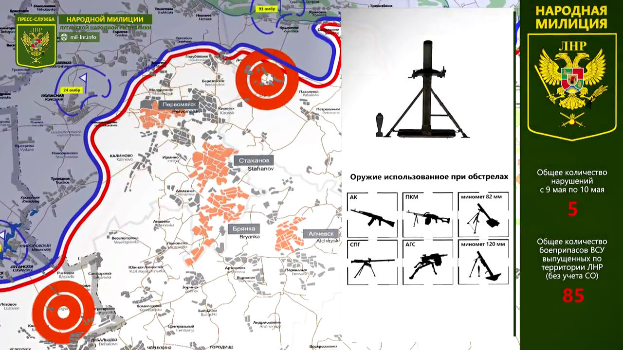 Карта обстрела лнр на сегодня